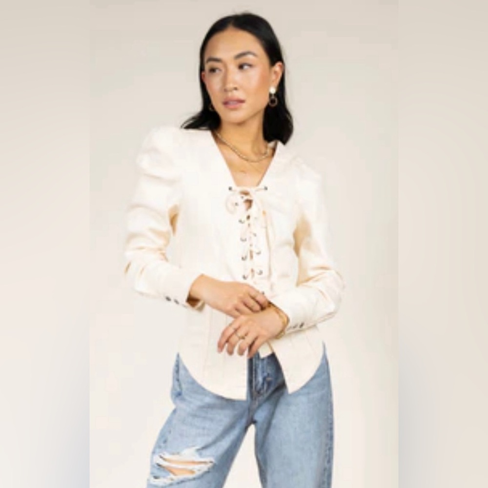 Böhme Cream Corset Top